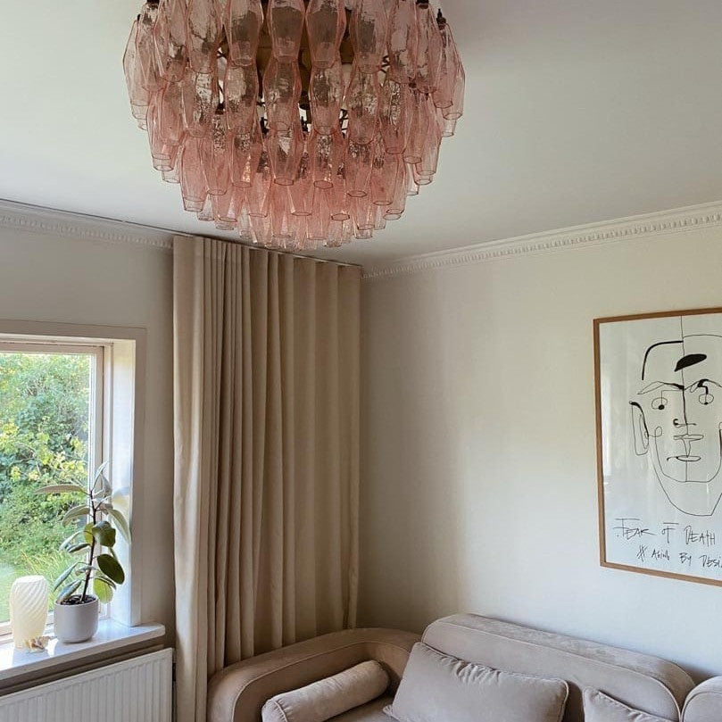 Murano Chandelier – Poliedri – 84 glasses