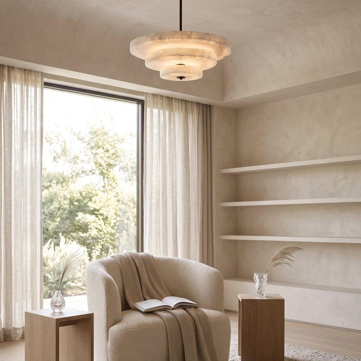 Ice Queen Alabaster Chandelier