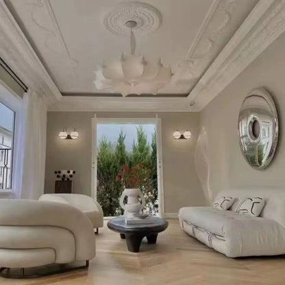 Alien Cloud - French Cream Silk Pendant Chandelier