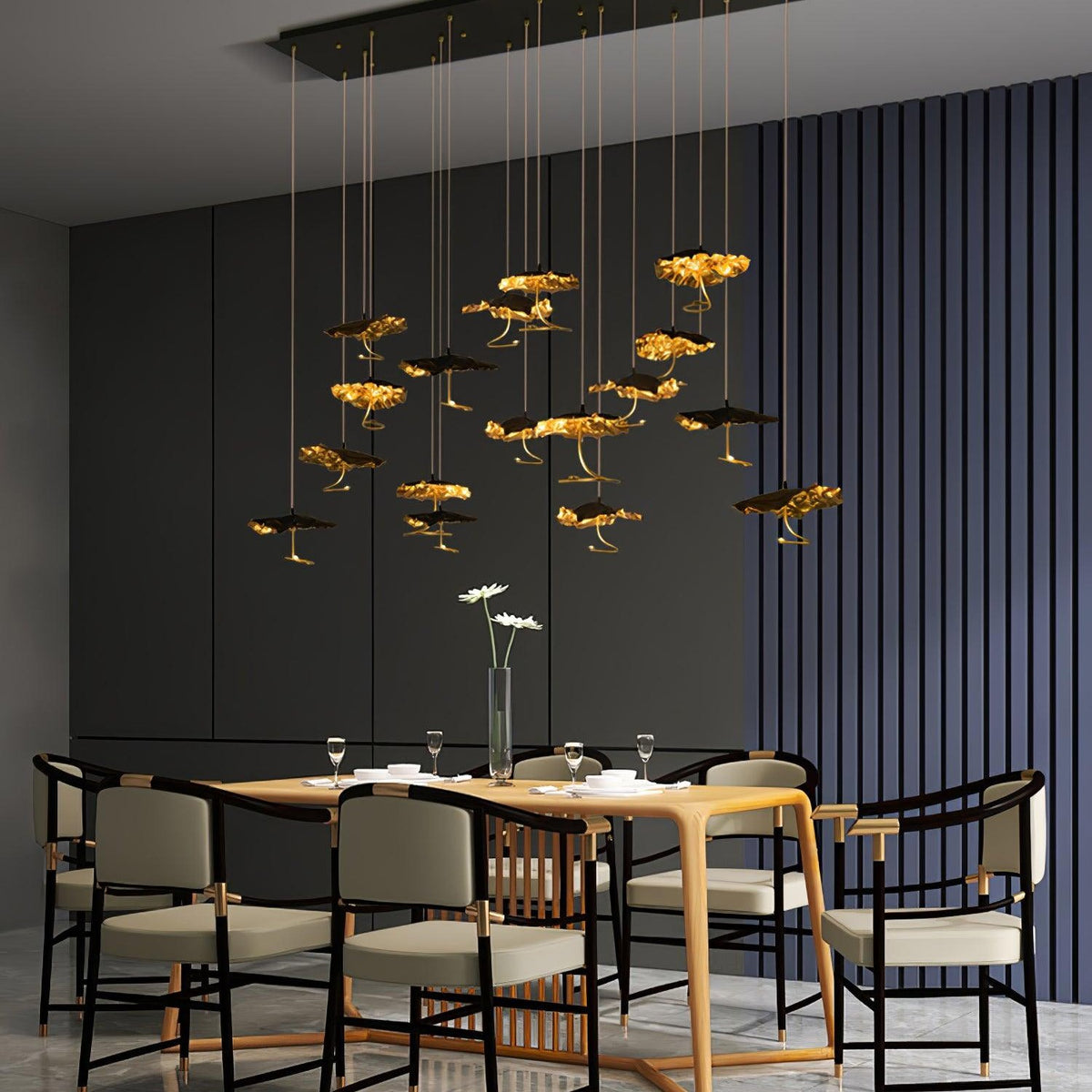 Brass Aviary Constellation Chandelier
