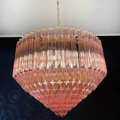 Murano Chandelier – 265 prisms – Pink