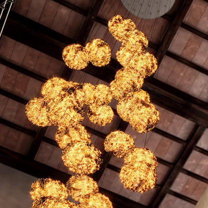 Brass Aviary Constellation Chandelier