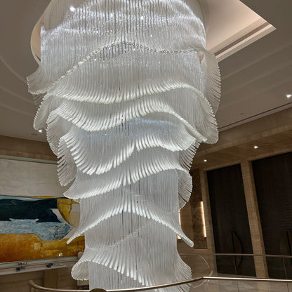 Luxury Palm Tree Glass Rods Chandelier for Hotel/Restaurant/Villa/Staircase