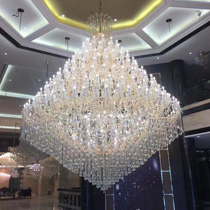 Extra Large Multi-tiered Candle Light  Crystal Chandelier for Hotel/Restaurant