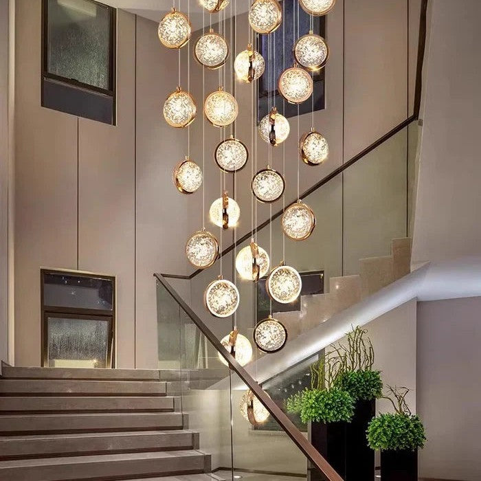 Modern Luxury Long Chandelier for Loft and Villa Spaces