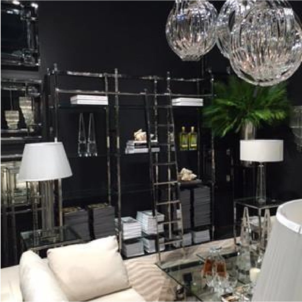 Frostina Lucite Loop Chandelier
