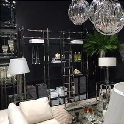 Frostina Lucite Loop Chandelier