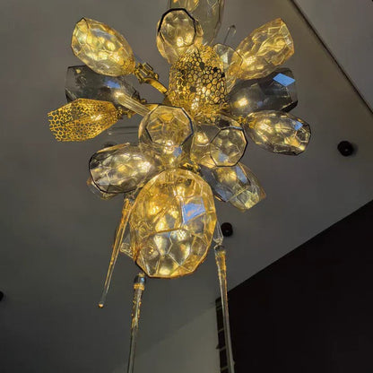 Modern Wine Glass Shape Chandelier Italian Light Luxury Light Fixture for Dining Room/Living Room