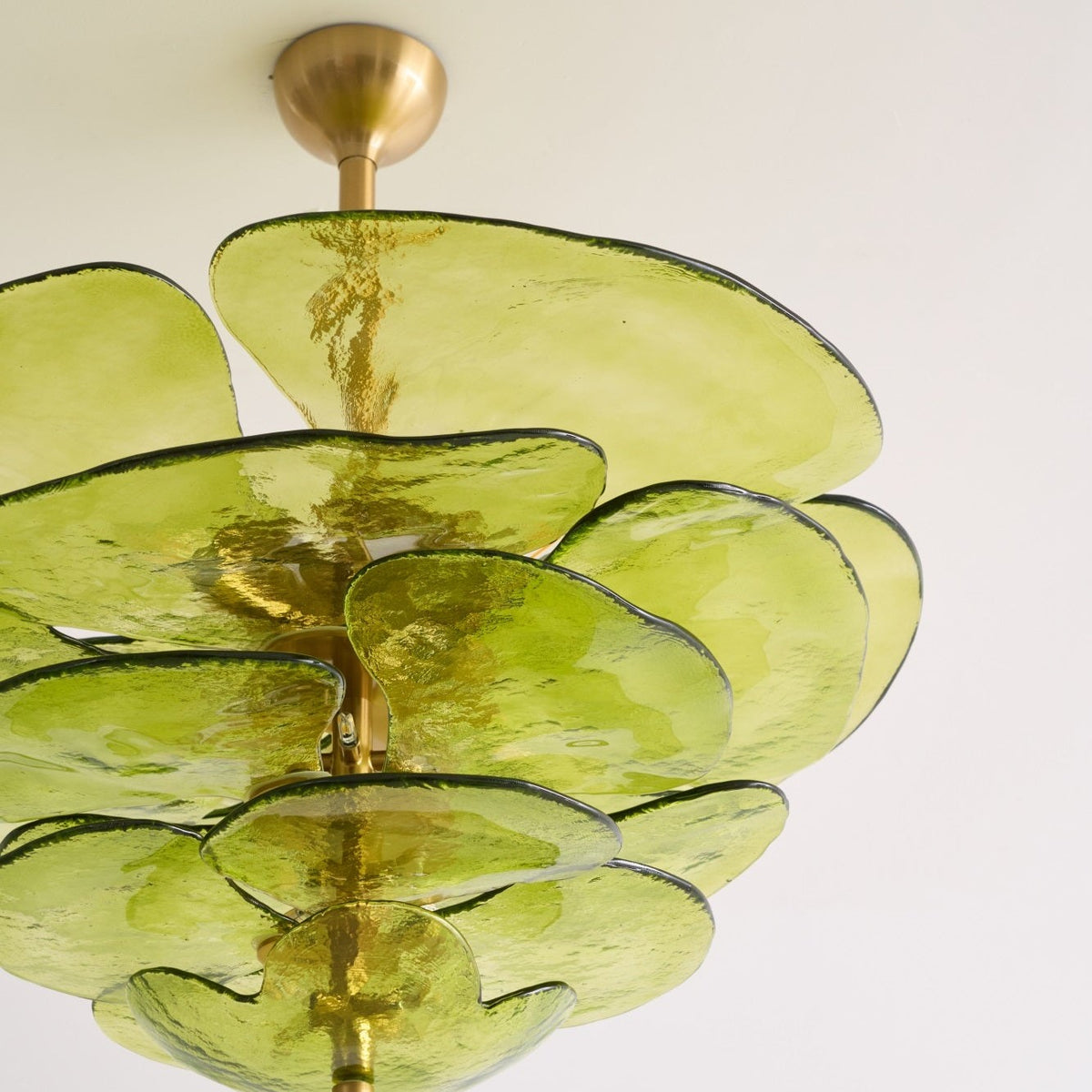 Petals Gold Murano Chandelier