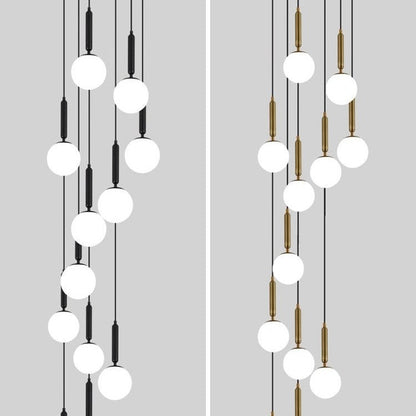 Extra Large Nordic Minimalist Long Pendant Light for Spiral Staircase/High-ceiling Room