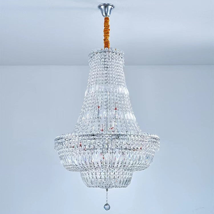 Extra Large Multi-layer Modern Light Luxury Crystal Chandelier for Living / Dining Room / Villa