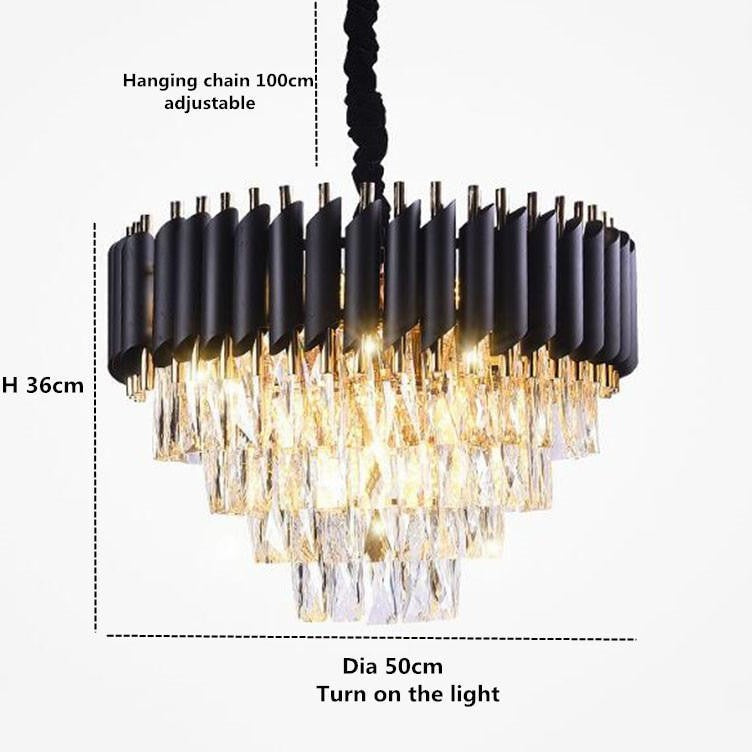 Denise Bobon Conical Crystal Chandelier