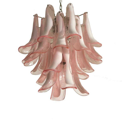 Murano Chandelier – 26 petals – Pink