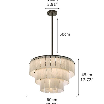 Stairwell Luxury Modern LED High Ceiling Large Alabaster Chandelier