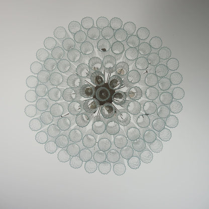 Murano Chandelier – 101 Tuber – Textured – Transparent