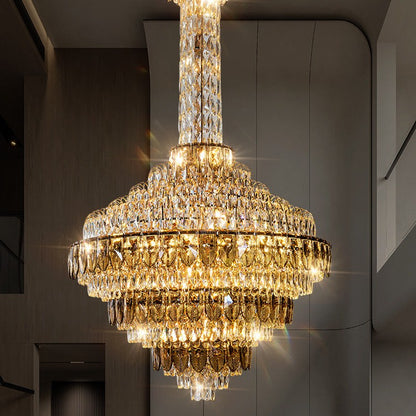 Extra Large Multi-tiered Empire Crystal Chandelier for Big Hallway/Foyer/Staircase