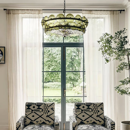 Solaris Disc Murano Chandelier