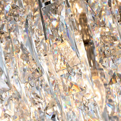 Oversize Luxury Flush Mount Crystal Chandelier for Living Room/Bedroom