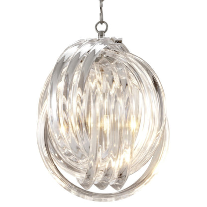 Frostina Lucite Loop Chandelier