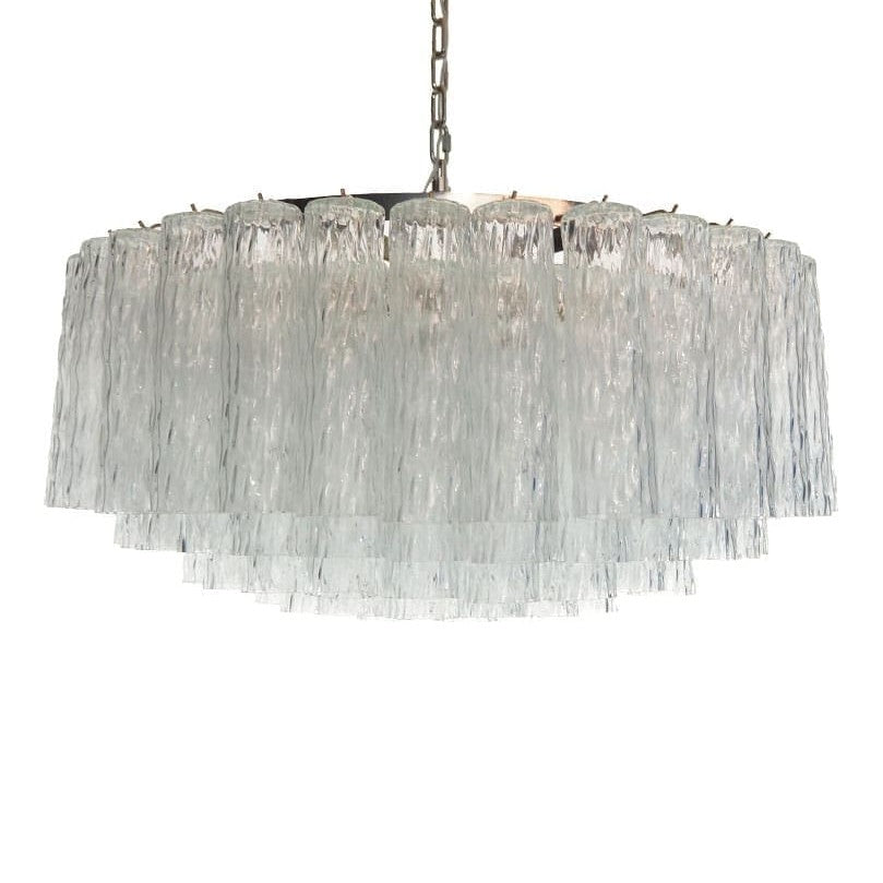 Murano Chandelier – 101 Tuber – Textured – Transparent
