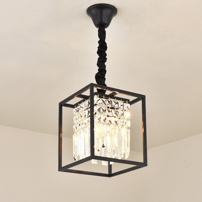 Deniselamp® Square Crystal Hanging LED Pendant Light