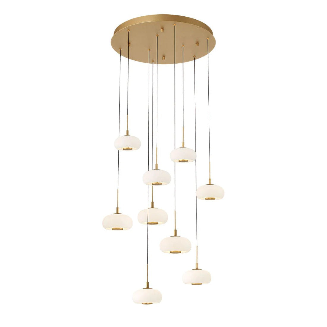 Lanterns 9 Light Round LED Chandelier