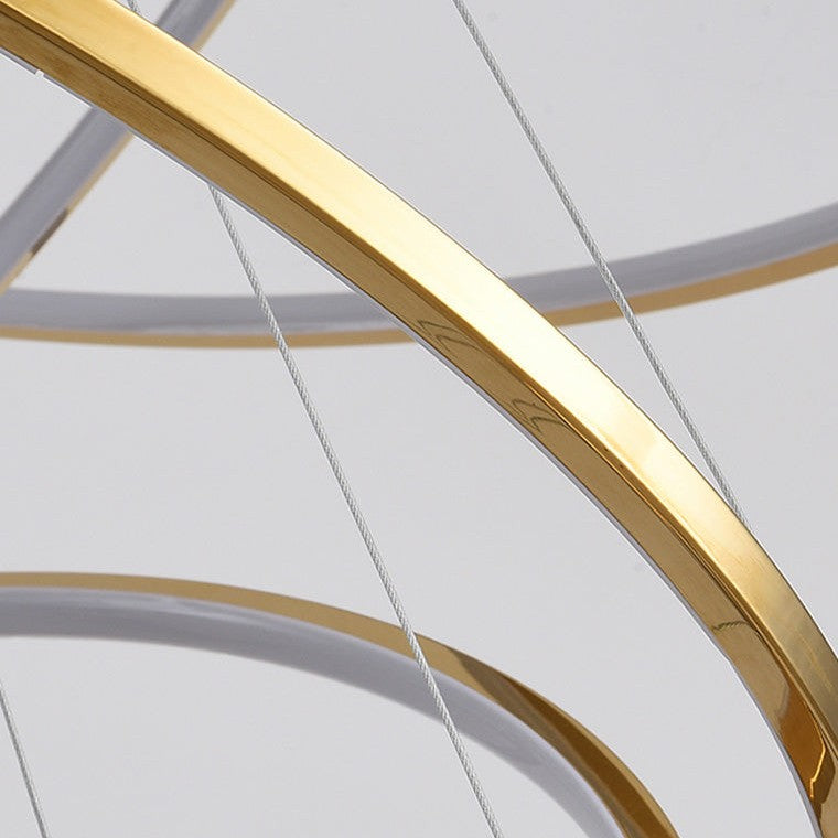 WOMO Large Tiered Ring LED Foyer Chandelier-WM2160