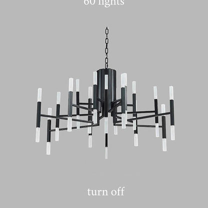 Deniselamp® Gold/Black Postmodern LED Chandelier For Living Room, Lobby, Restaurant