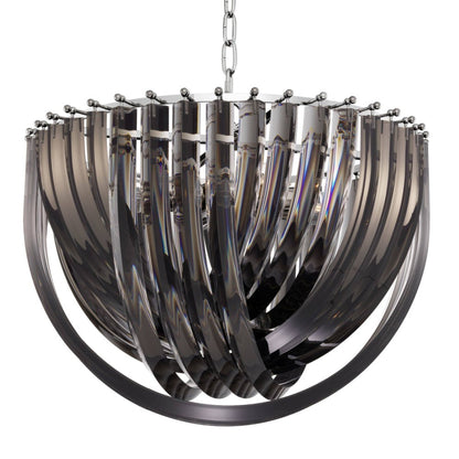 Frostina Lucite Loop Chandelier