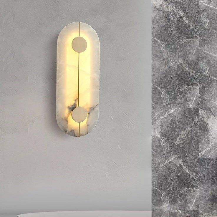 Deniselamp® Creative Marble Wall Lamp in Chinese Style