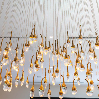 Modern Creative Seed Crystal Chandelier for Dining Room
