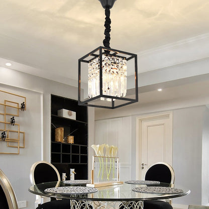 Deniselamp® Square Crystal Hanging LED Pendant Light