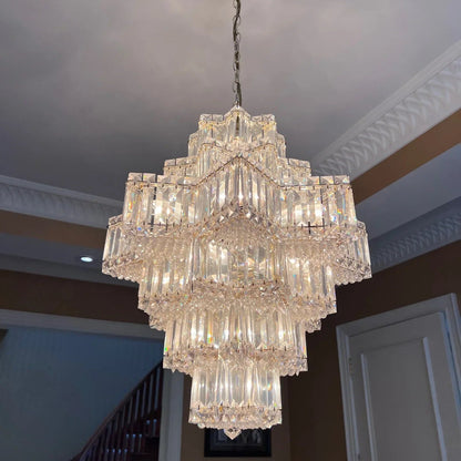 Fashion Star Shaped Chandelier Crystal Ceiling Light Fixture For Small Living Room/ Bedroom