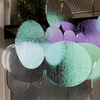 Clouds Iridescent Disc Chandelier