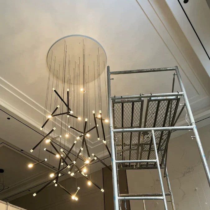 Modern Italian Creative Art Sticks Ceiling Chandelier for Living Room/Staircase/Hotel Lobby