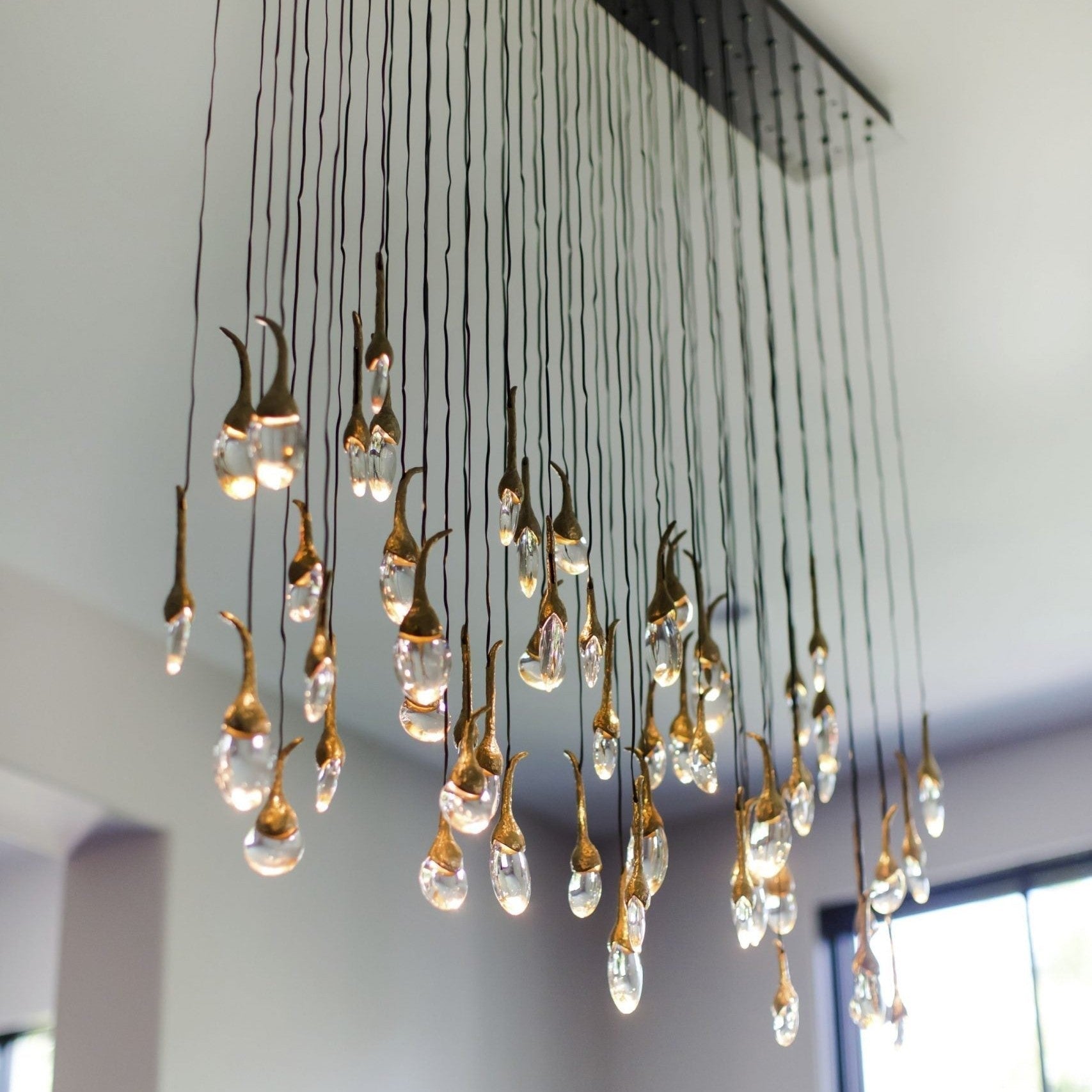 Modern Creative Seed Crystal Chandelier for Dining Room