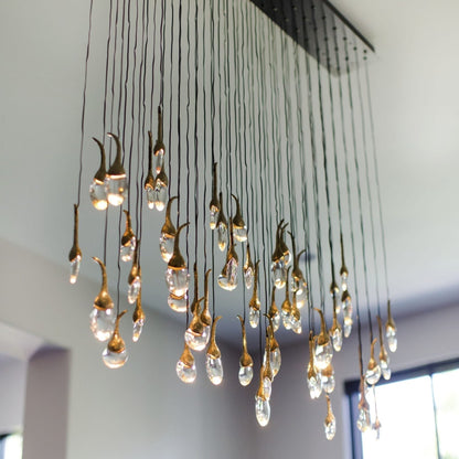 Modern Creative Seed Crystal Chandelier for Dining Room