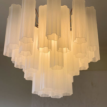 Murano Chandelier – 36 tubes – Matte white