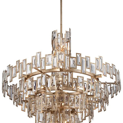 Modern Creative Art Design Multi-Tier Gyroscopic Crystal Chandelier