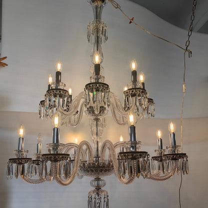 Elegant Crystal Chandelier in Italian Style for Bedroom and Living Room