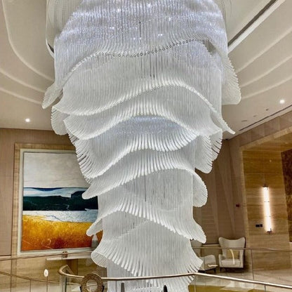 Luxury Palm Tree Glass Rods Chandelier for Hotel/Restaurant/Villa/Staircase