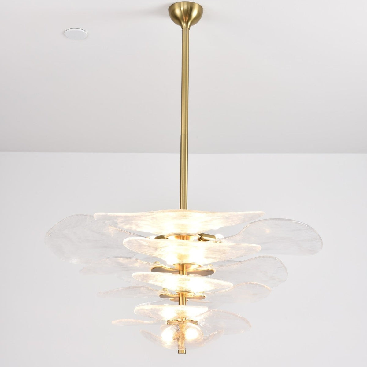 Petals Gold Murano Chandelier