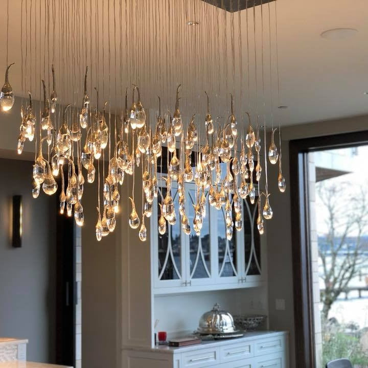 Modern Creative Seed Crystal Chandelier for Dining Room