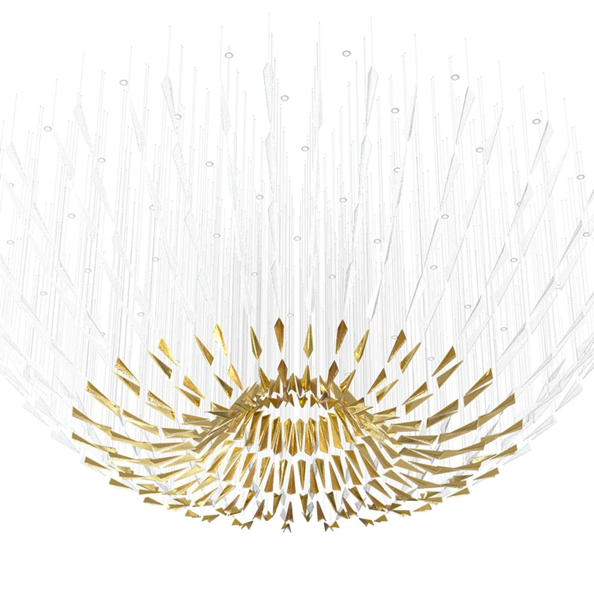 Galaxy Breeze Meteor Shower Crystal Spiral Chandelier