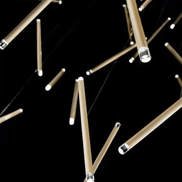 Modern Italian Creative Art Sticks Ceiling Chandelier for Living Room/Staircase/Hotel Lobby