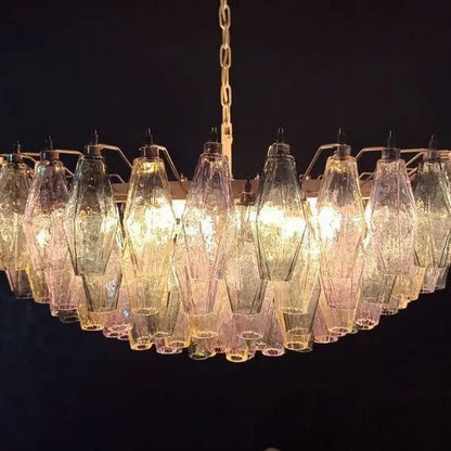 Murano Chandelier – Poliedri – 185 glass – Multi
