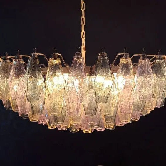Murano Chandelier – Poliedri – 185 glass – Multi