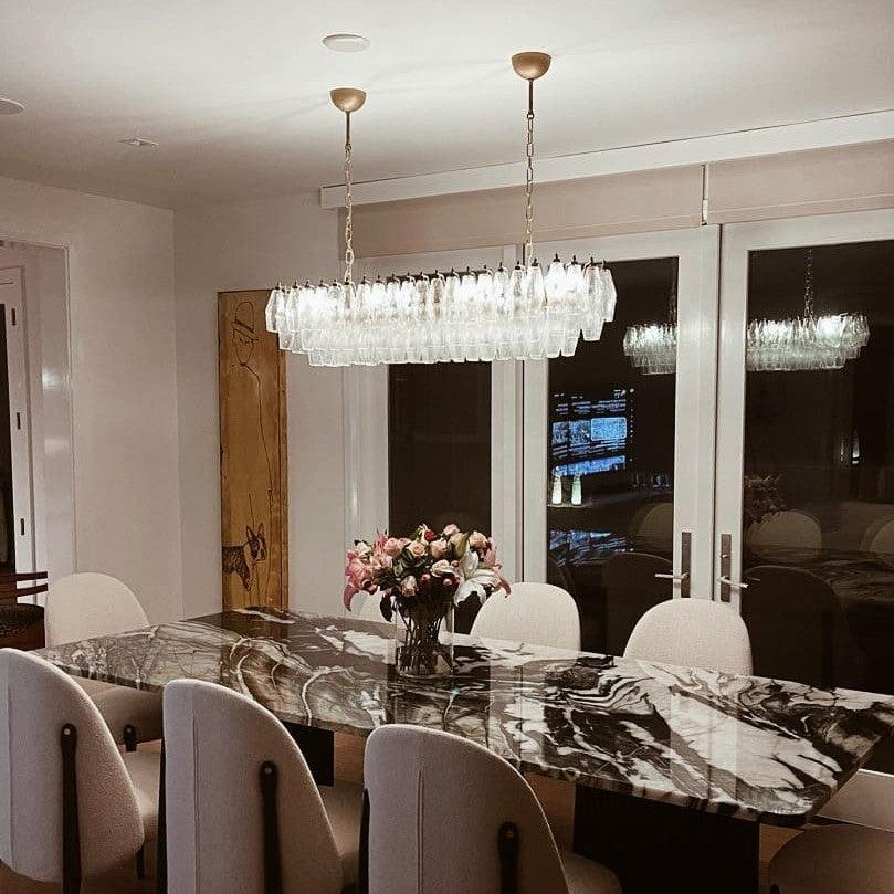 Murano Chandelier – Poliedri – 138 glass