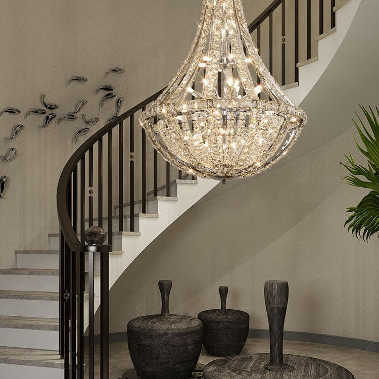 New Extra Large Luxury and Elegant Crystal Chandelier for Living Room/Staircase/Foyer/Villa/Duplex Hall