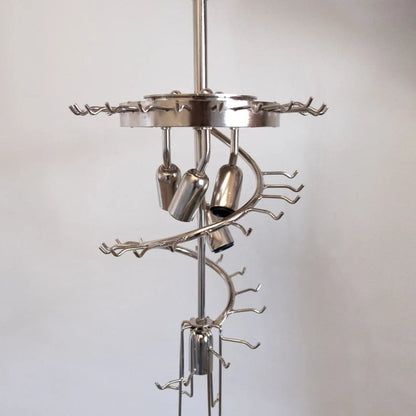 Murano Chandelier – Spiral – 54 prisms – Smoked